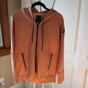Adidas Coral Full-Zip Hoodie